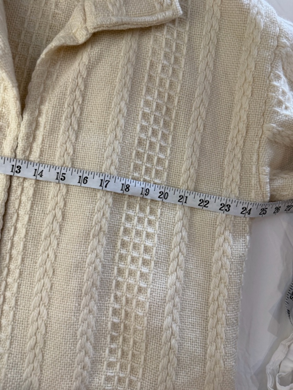 BOYNE VALLEY WEAVERS IRELAND Wool Cable Knit Long Cardigan Jacket OSFM - Picture 6 of 7